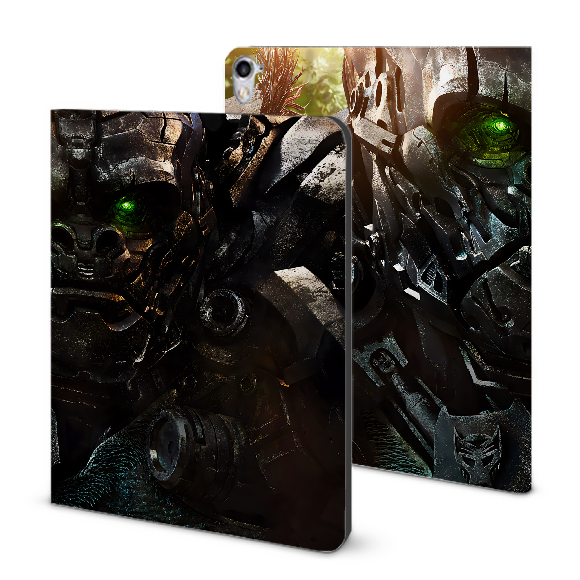 （画像用） Transformers トランスフォーマー IPad ケース ブック型 PUレザー TPU 耐衝撃 軽量 薄型 ペン収納なし 全面保護 IPad 各モデル対応